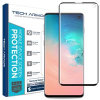 Tech Armor Dura Glass Screen Protector Designed for Samsung Galaxy S10 - Case-Friendly, Hybrid Glass, Ultra-Thin, Scratch and Impact Protection with Easy Installation Tool - [1-Pack]