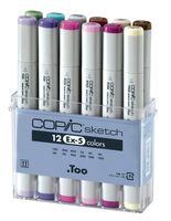 Copic Markers 12-Piece Sketch Set, EX-5