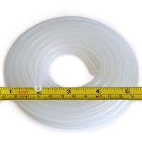 Pure Silicone Tubing - 1/8" ID x 1/4" OD - High Temp Kink-Free Hose Tube 500F (10 Feet)
