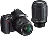 Nikon D40X DSLR Camera with 18-55mm f/3.5-5.6G ED II AF-S DX and 55-200mm f/4.5-5.6G ED AF-S DX Zoom-Nikkor Lens