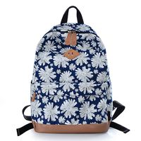 Lt Tribe Lightweight Canvas Laptop Backpack Black College Backpack for Girls White G00133