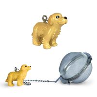 Golden Labrador Retriever Tea Ball Infuser with Charm - Great Gift for Dog Lovers and Veterinarians by Simply Charmed