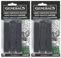2-Pack - General's 980ABP Jumbo Graphite Sticks 3/pk