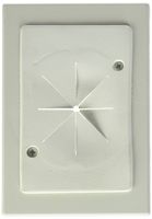 Arlington Industries CE1RP Cable Entry Bracket with Slotted Cover, White, 25-Pack