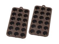 Mrs. Anderson's Baking 43763/2 Truffle Chocolate Mold, Set of 2, Brown