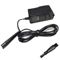 HQRP AC Adapter Power Cord Charger for Braun Flex XP II Model 5691, 5790, 5791, 5795, 5796 Type 5722 Shaver Plus Cleaning Brush