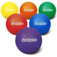 GoSports 5" Inflatable Dodgeball 6 Pack - No Sting Balls - Includes Ball Pump & Mesh Bag