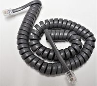 10 Pack of Medium Gray 9' Ft Handset Cords for Avaya Phone Definity 6400 Series 6408 6416 6424 6408D 6416D 6424D Partner 6 6D 18 18D 34D MLS 6 12 12D 18D 34D Digital Curly Coil Lot by DIY-BizPhones