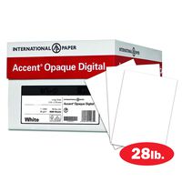 Accent Opaque 28lb White Paper, 70lb Text, 104 gsm, 11x17 Paper, 97 Bright, 4 Ream Case / 2,000 Sheets, Smooth Paper, Text Heavy Paper (109405C)
