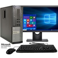 Dell Optiplex 9020 Desktop PC, 3.2 GHz Intel Core i5-4570, 8 GB RAM, 1 TB HDD, Keyboard & Mouse, 17in Monitor (Brands Vary), DVD-RW, Windows 10 (Renewed)