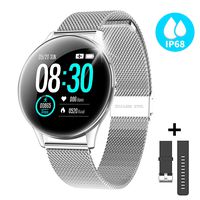 CatShin Activity Tracker for Women Man CS10 Smart Watch Round Face IP68 Fitness Tracker Waterproof with Heart Rate Monitor Sleep Step Calorie Counter Message Notification Compatible for Android/iPhone
