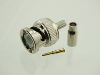 W5SWL Brand Premium Series BNC Male Crimp Coax Connector fits RG-174 and LMR100 Type Cables 2-Pack