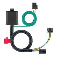 CURT 56332 Vehicle-Side Custom 4-Pin Trailer Wiring Harness for Select Hyundai Santa Fe, Veracruz, Kia Sedona, Sorento