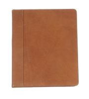 Claire Chase Tablet Folio, Saddle, One Size