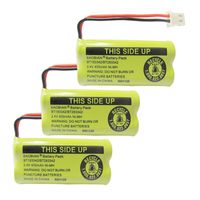 BAOBIAN 2.4V 400mAh Cordless Home Phone Battery Compatible with AT&T BT162342 BT-162342 BT166342 BT-166342 BT266342 BT-266342 BT183342 BT-183342 BT283342 BT-283342 VTech CS6329 CS6114 CS6419(3 Pack)