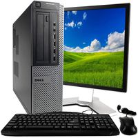 Desktop Computer Package Compatible With Dell Optiplex 7010 Intel Quad Core i5 3.2-GHz, 8GB RAM, 500GB, 17 Inch LCD, Keyboard, Mouse, DVD, WiFi, Windows 10 Professional (Renewed)