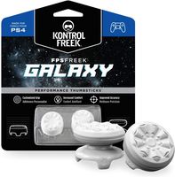 KontrolFreek FPS Freek Galaxy White for PlayStation 4 (PS4) Controller | Performance Thumbsticks | 1 High-Rise, 1 Mid-Rise | White