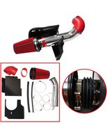 BLACKHORSE-RACING 4" Cold Air Intake System Kit with Heat Shield for GMC Chevy Chevrolet 1999 2000 2001 2002 2003 2004 2005 2006 V8 4.8L/5.3L/6.0L(Red)