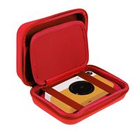 Navitech Red Pocket/Portable/Mobile Printer Carrying Case Compatible with The Kodak Printomatic Pocket Printer (Mesh Pocket Compatible with The Cable and Printing Paper)