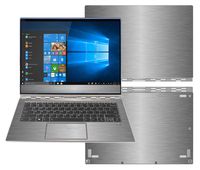 decalrus - Protective Decal for Lenovo Yoga 920 (13.9" Screen) Laptop Titanium Texture Brushed Aluminum Skin case Cover wrap BAlenovoYoga920Titanium