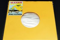 75 Polylined Sleeves for 10" and 78rpm Ten Inch Vinyl Records - Anti Static Poly Inner Archival Plastic Liner - Gold Kraft Paper Inner Outer Covers (+ 1 Free dj Magnet)
