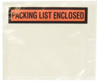 Sales4Less Packing List Envelopes 4.5"x5.5" Pouches Invoice Enclosed Adhesive Bags Pack of 500