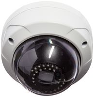Monoprice 4.1MP Mini Dome IP PoE Camera Vandal Proof - White with a 4mm Fixed Lens, DWDR, 3D DNR, 2560x1920p, 30 IR LED up to 100ft and IP66 Waterproof Rating