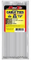 Pro Tie N8HD500 7.9-Inch Heavy Duty Standard Cable Tie, Natural Nylon, 500-Pack