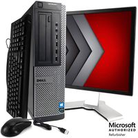 Dell Optiplex 990 Desktop Computer Package - Intel Quad Core i5 3.1-GHz, 16GB RAM, 2TB HDD, 22 Inch LCD, DVD, Keyboard, Mouse, WiFi, Windows 10 Professional (Renewed)