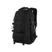 17.3 Inches Laptop Bag, Travel Backpack for Men Women, Outdoor Water Resistant Hiking Backpacks, Camping Rucksack Pack, College School Daypack by BAIGIO, Black