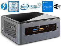 Intel NUC8i3BEH Mini PC/HTPC, Intel Core i3-8109U Up to 3.6GHz, 8GB RAM, 120GB NVMe SSD, WiFi, Bluetooth 5.0, Thunderbolt 3, 4K Support, Dual Monitor Capable, Windows 10 Pro