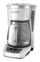 BLACK+DECKER 12-Cup Programmable Coffeemaker, White, CM1160W