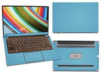 Decalrus - Protective Decal for DELL XPS 13 9343 9350 9360 (13.3" Screen) Laptop Sky Blue Carbon Fiber Skin Skins Decal for case Cover wrap CF2015xps13SkyBlue