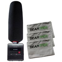 Tascam DR-10SG Portable Stereo Recorder with Shotgun Microphone w/ 3 Geartree Cl