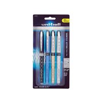 Uni-Ball 1858842 uni-ball Vision Elite Designer Series Rollerball Pens, Bold Point (0.8mm), Black, 4 Count