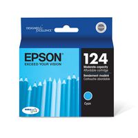 Epson T124220-S T124220 DURABrite Ultra Cyan Moderate Capacity Cartridge Ink