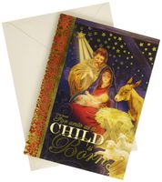 Punch Studio Starry Night Nativity Dimensional Greeting Cards - Set of 12 (59788)