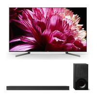 Sony XBR65X950G 65" BRAVIA 4K Ultra HD HDR Smart TV (2019 Model) with Sony X9000F 2.1ch Sound bar with Dolby Atmos & Wireless Subwoofer