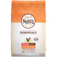 NUTRO WHOLESOME ESSENTIALS Natural Adult Small Breed Dry Dog Food Farm-Raised Chicken, Brown Rice & Sweet Potato Recipe, 15 lb. Bag