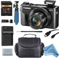 Canon PowerShot G7 X Mark II 20.1MP 4.2x Optical Zoom Digital Camera + 64GB Memory Card + Deluxe Camera Case + HDMI Cable + Spider Tripod +DigitalAndMore Premium Accessories Bundle (Cyber Monday Deal)