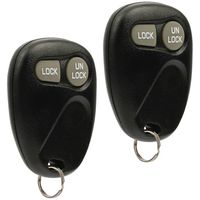 Car Key Fob Keyless Entry Remote fits Chevy Kodiak Silverado S10 Tracker / GMC Topkick Savana Sierra Sonoma 1997-2007 (16245100-29), Set of 2