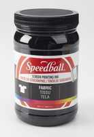 Speedball Art Products Speedball Fabric Screen Printing Ink, Black (4600), 32 Fl. oz,