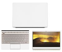 decalrus - Protective Decal for HP Envy 13-AD120NR / 13-AD017UR (13.3" Screen) Laptop White Carbon Fiber Skin case Cover wrap CFEnvy13-ad017urWhite