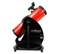 Astroscan Millennium Dobsonian Reflector Portable 114mm Objective Lens Telescope with Azimuth Mount & Exclusive Star and Planet Locator