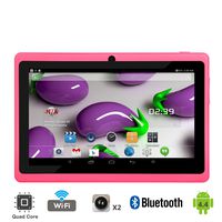 Tagital T7X 7" Quad Core Android 4.4 KitKat Tablet PC, Bluetooth, Dual Camera, Google Play Store, 2016 Model (Pink)