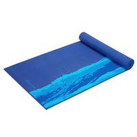 Gaiam Yoga Mat Premium Print Extra Thick Non Slip Exercise & Fitness Mat for All Types of Yoga, Pilates & Floor Workouts, Oceanscape, 6mm