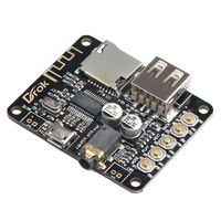 DROK Portable Wireless Bluetooth Audio Receiver Board, Support TF Card USB Decording Play, Bluetooth Stereo Music Transmitter Module for Headphones HiFi Amplifier