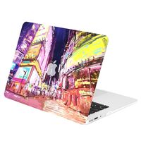 TOP CASE - Art Printing Graphic Hard Case Compatible MacBook Air 13" Model: A1369 / A1466 (Older Version, Release 2010-2017) - City Night Street