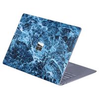 MasiBloom 1 PCS Anti-Scratch Vinyl Decal Sticker Laptop Cover Skin for 13" 13.5 inch Microsoft Surface Laptop 3 & 2 & 1 (2019/18/17 Released), Not Compatible with Surface Book(Marble- Turquoise Blue)