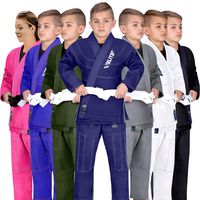 Elite Sports Kids BJJ GI, GIS for Youth Jiu Jitsu IBJJF Children's Lightweight Brazilian Jiujitsu Kimono W/Preshrunk Fabric & Free Belt (Navy, C000)
